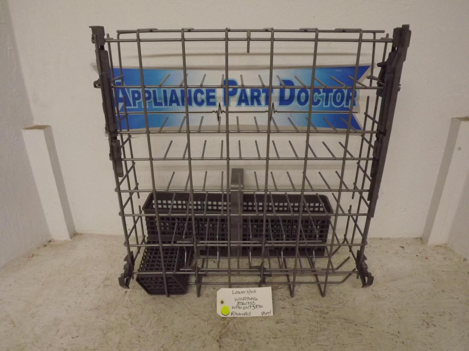 KitchenAid Dishwasher W11498446 8561733 WPW10473836 Lower Rack Used KitchenAid Dishwasher W11498446 8561733 WPW10473836 Lower Rack Used